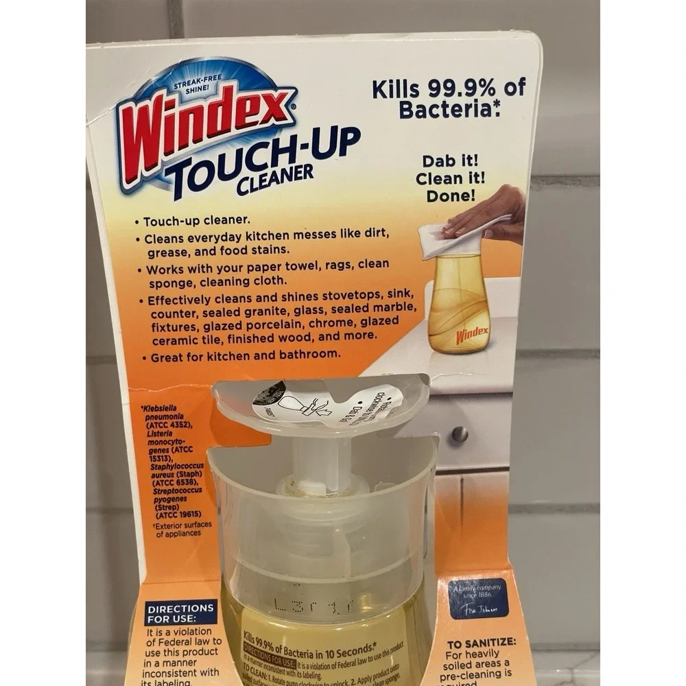 Windex Touch-Up Cleaner Citrus Antibacterial Kitchen Disinfectant 10 fl‎ oz